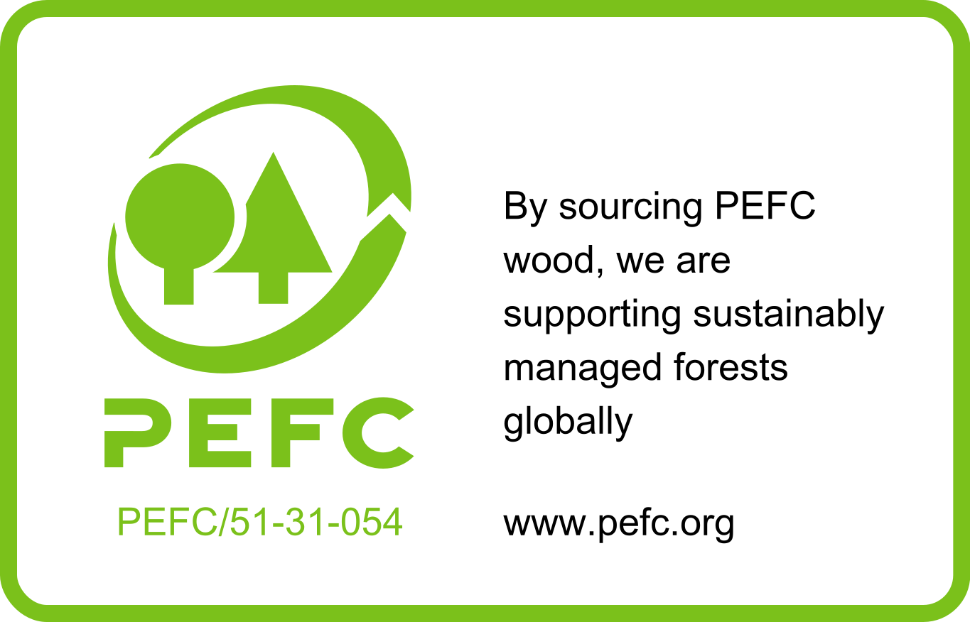 Obtained PEFC ※１CoC※２certification